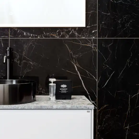 Klinker Ceramiche Keope Elements Lux Port Laurent Svart 30×60 cm