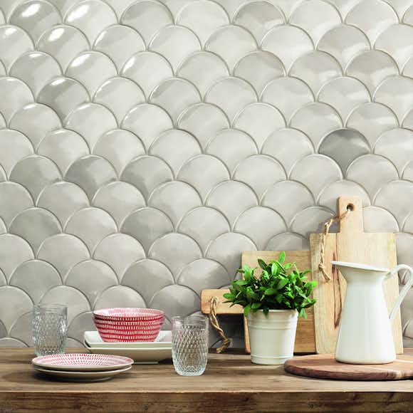 Kakel Natucer Ceramica Natural Squama Mist Grå P.B 6x13 cm