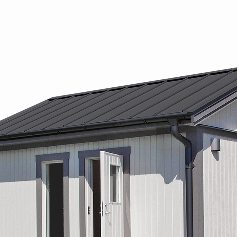 Plåttak/Plåtsats Vibostugan Njuta Svart 25 m2