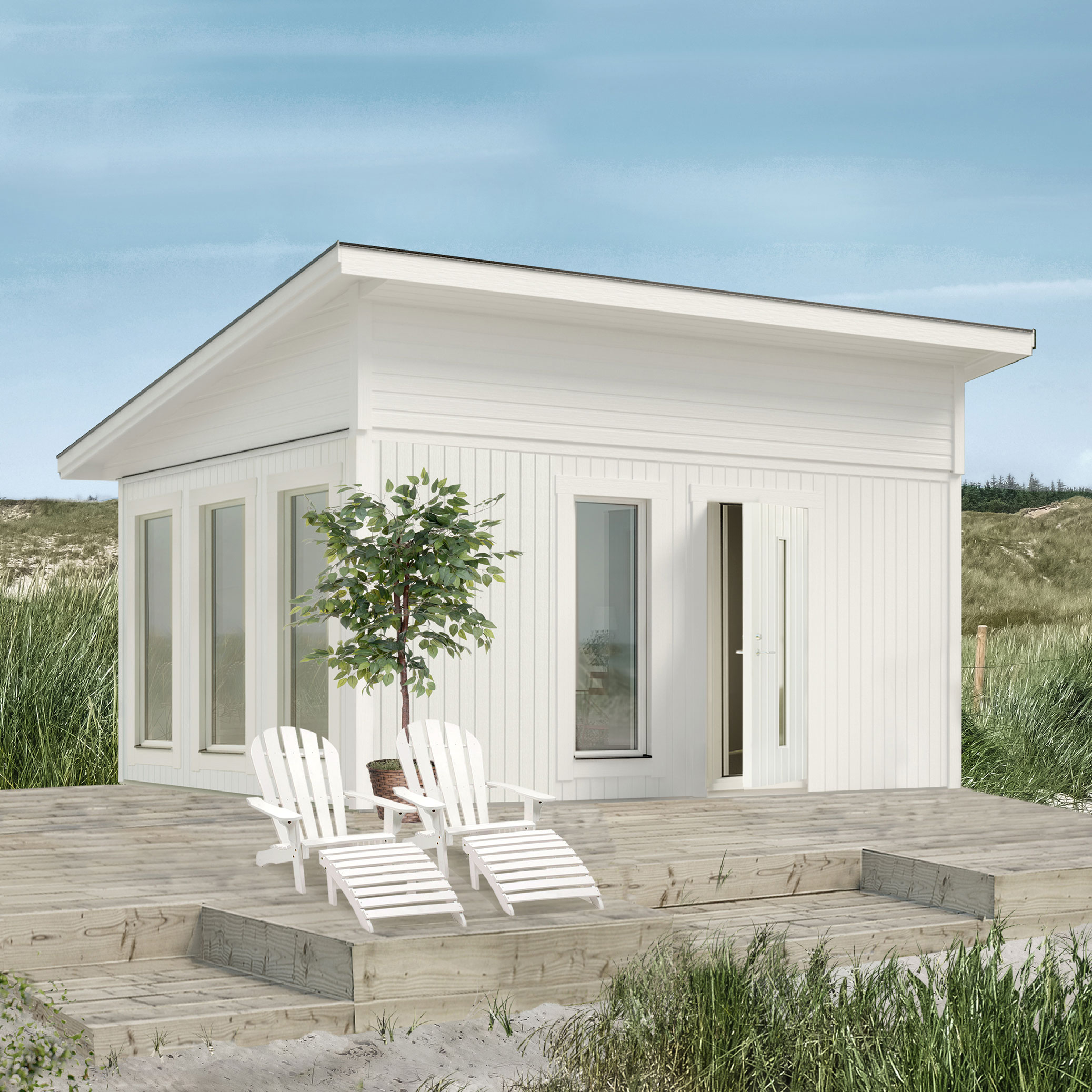 Attefallshus Vibostugan Njuta Funkis 20-3