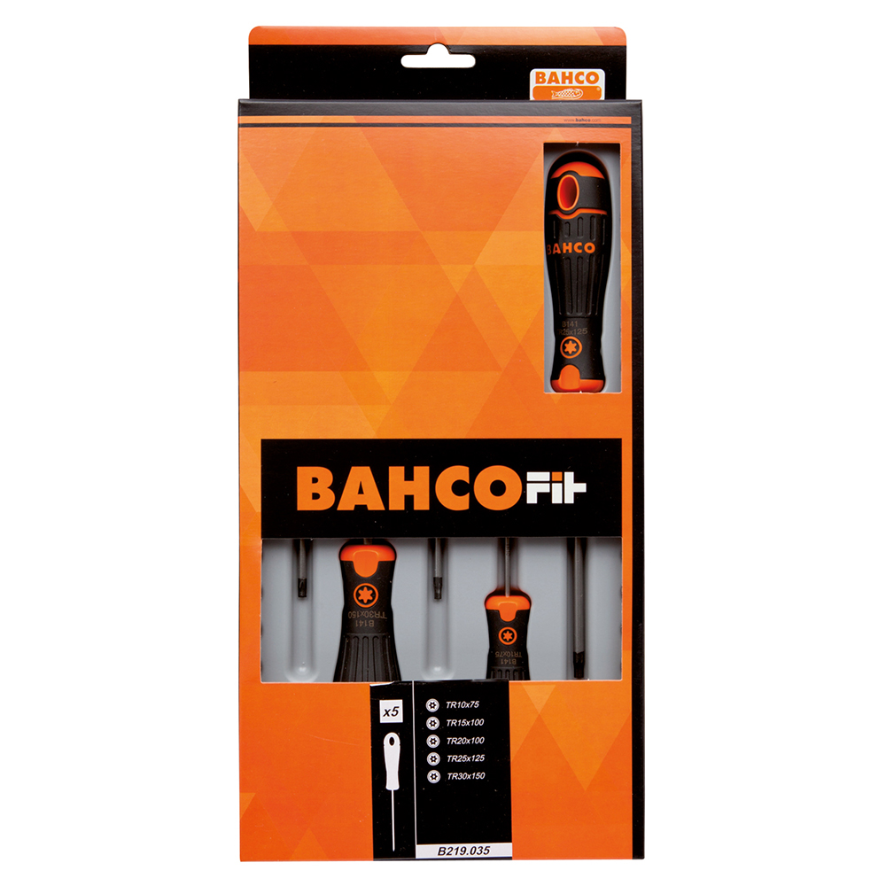 Skrujernsett Bahco Torx TR 5-Deler