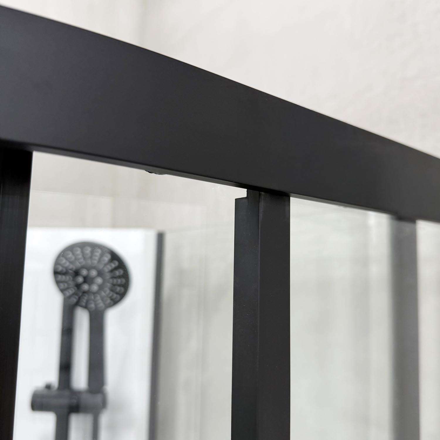 Dusjkabinett Bathlife Betrakta 90x90 Svart/Hvit