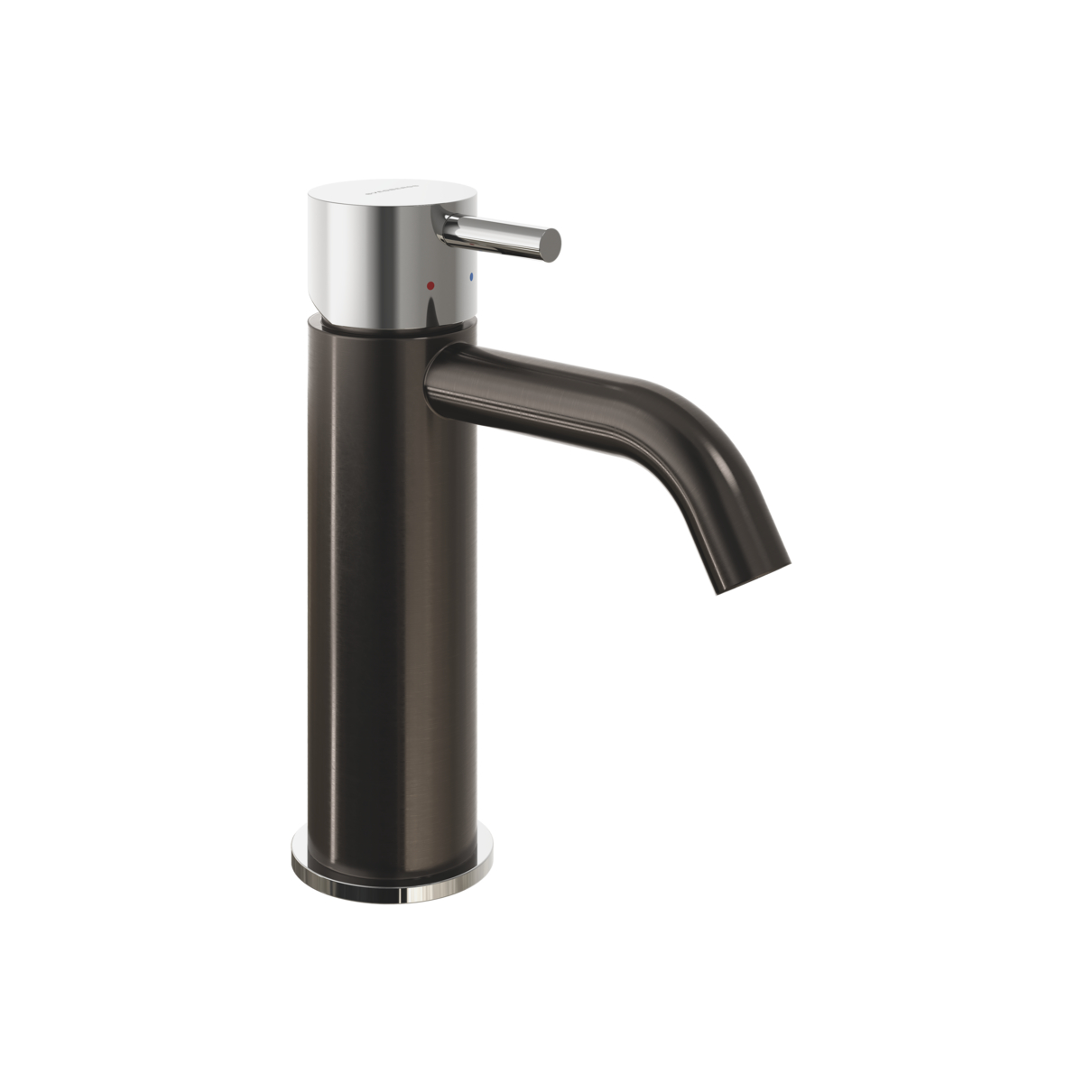 Tvättställsblandare Svedbergs Skule Blyertssvart/Krom, Slät - Installation/montering finns att köpa till