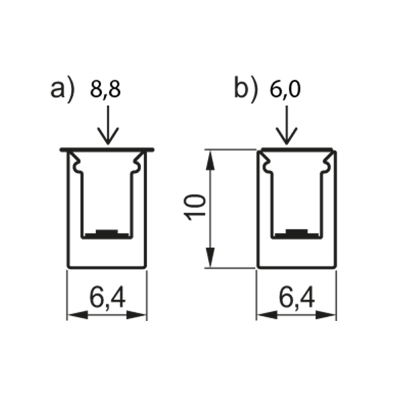 LED-profil Beslag Design LD8104