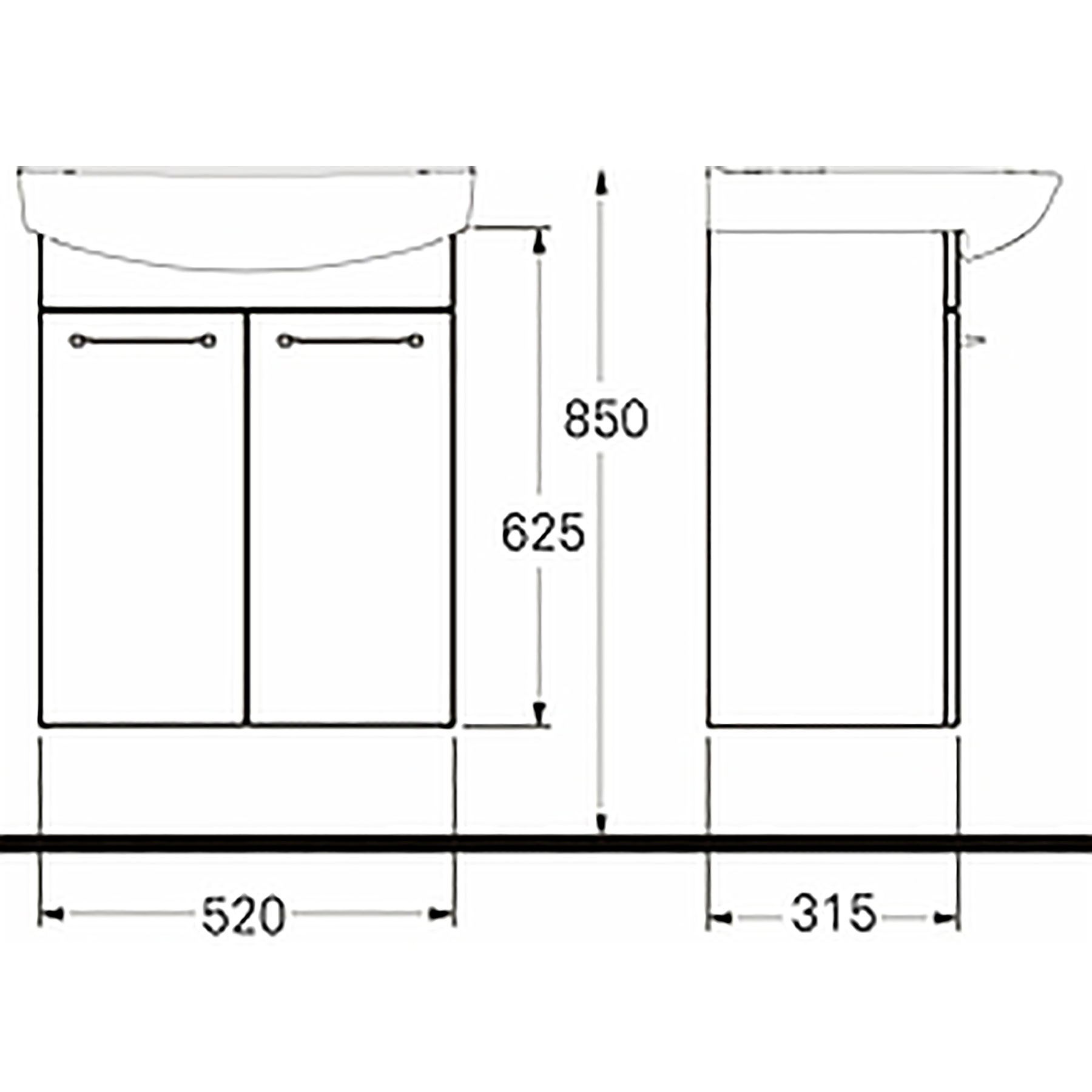 Tvättställsskåp Ifö Spira