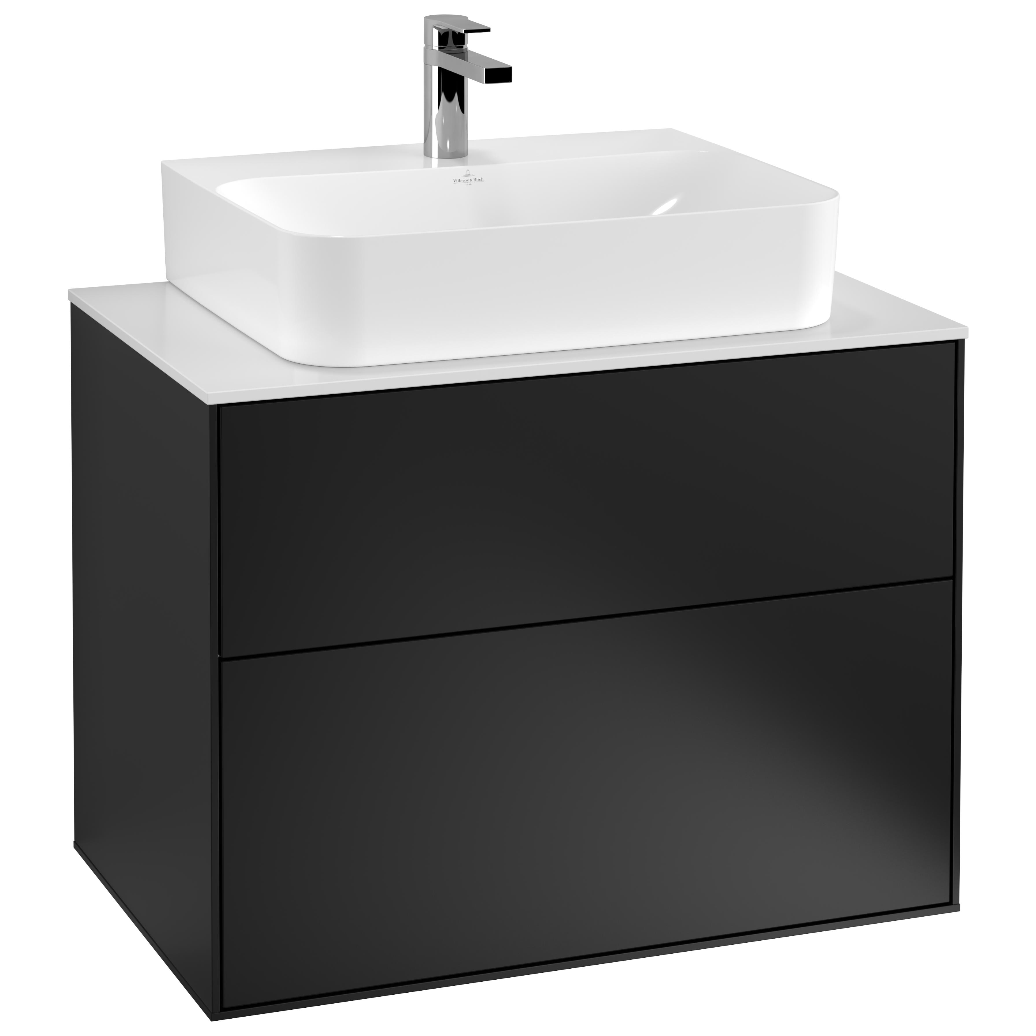 Tvättställsskåp Villeroy & Boch Finion med 2 Lådor och Bänkskiva för Centrerat Tvättställ | badrum - badrumsmobler - tvattstallsskap-och-kommod | KakelKungen