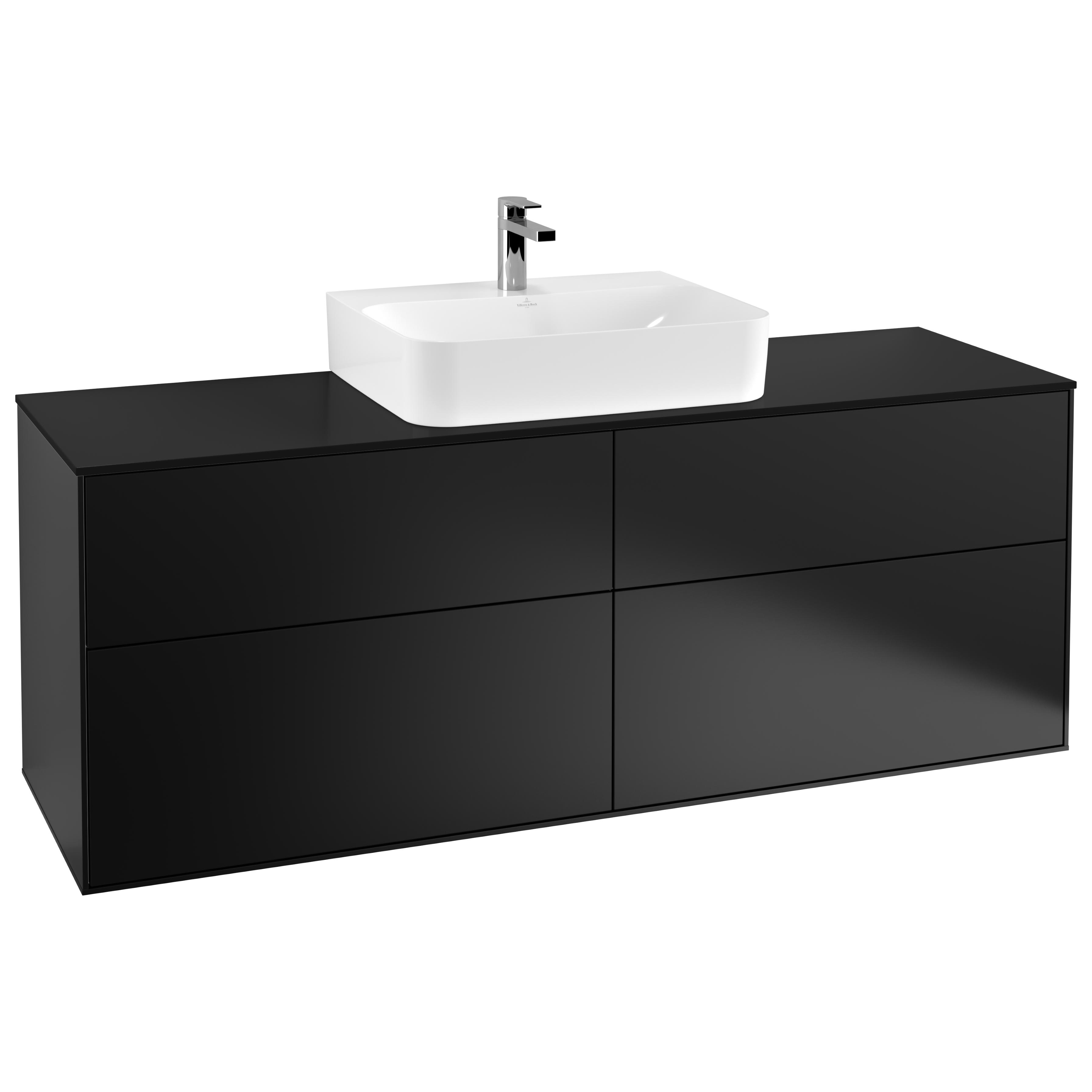 Tvättställsskåp Villeroy & Boch Finion med 4 Lådor och Bänkskiva för Centrerat Tvättställ | badrum - badrumsmobler - tvattstallsskap-och-kommod | KakelKungen