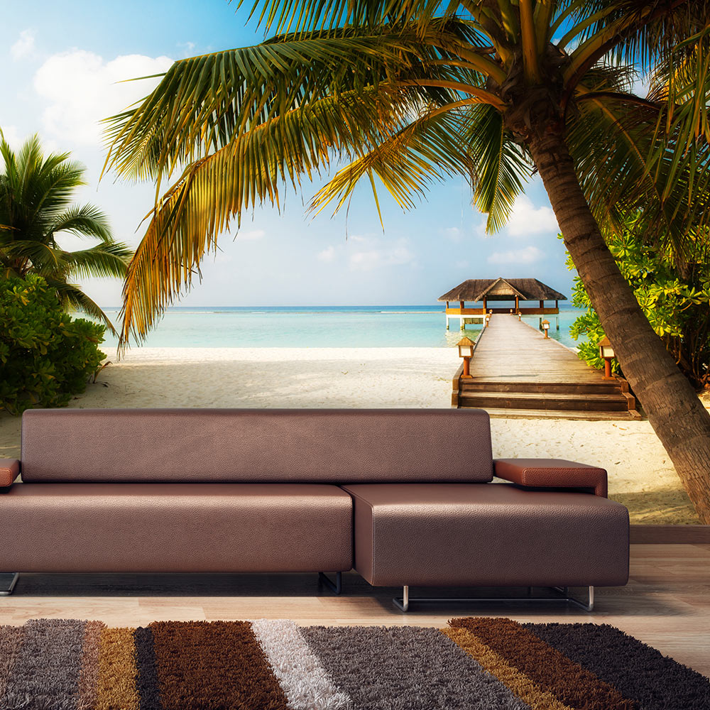 Fototapet Arkiio Självhäftande Paradise Beach Storlek: 343x245 cm