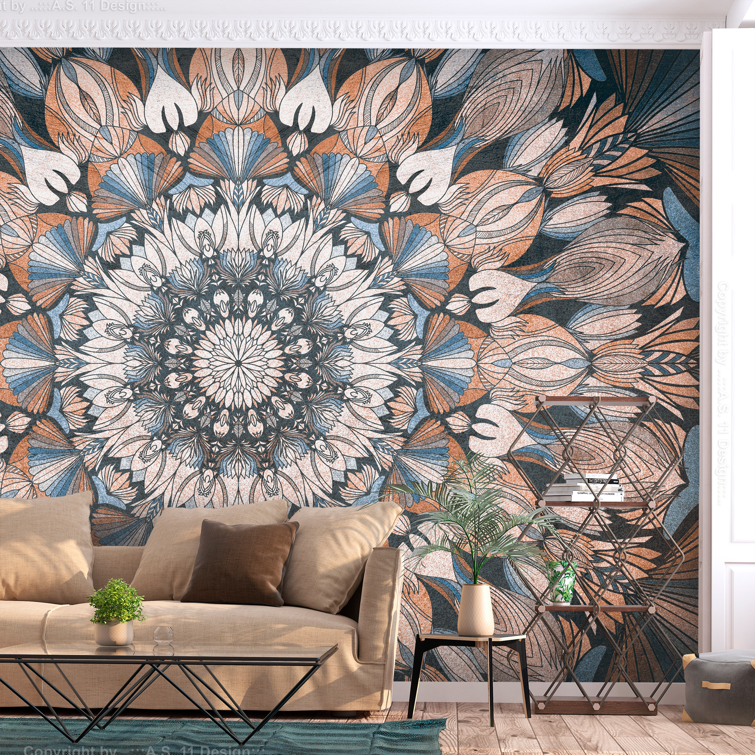 Fototapet Arkiio Självhäftande Hetman Mandala Storlek: 392x280 cm