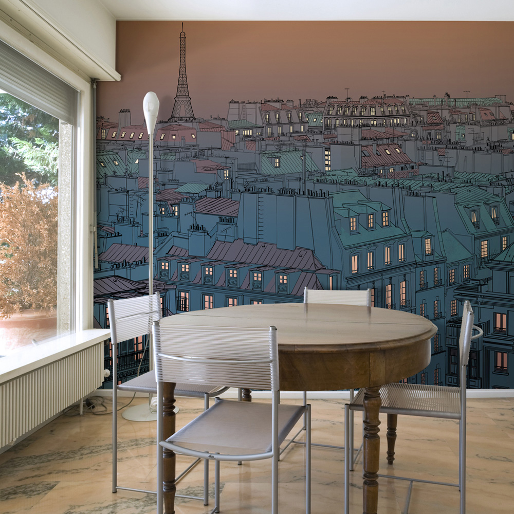 Fototapet Arkiio God Kväll Paris! Storlek: 200x154 cm