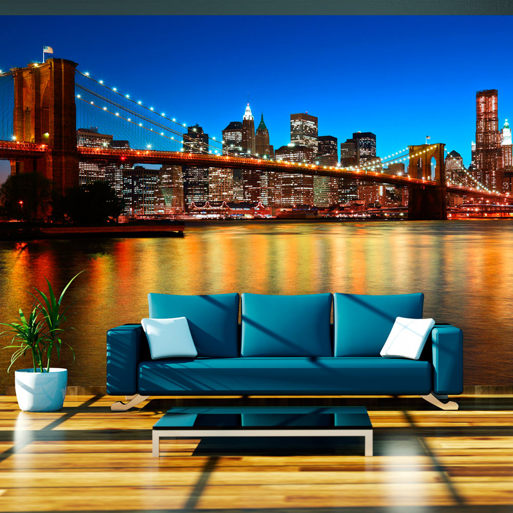 Fototapet Arkiio Skymning Över Brooklyn Bridge Storlek: 250x193 cm