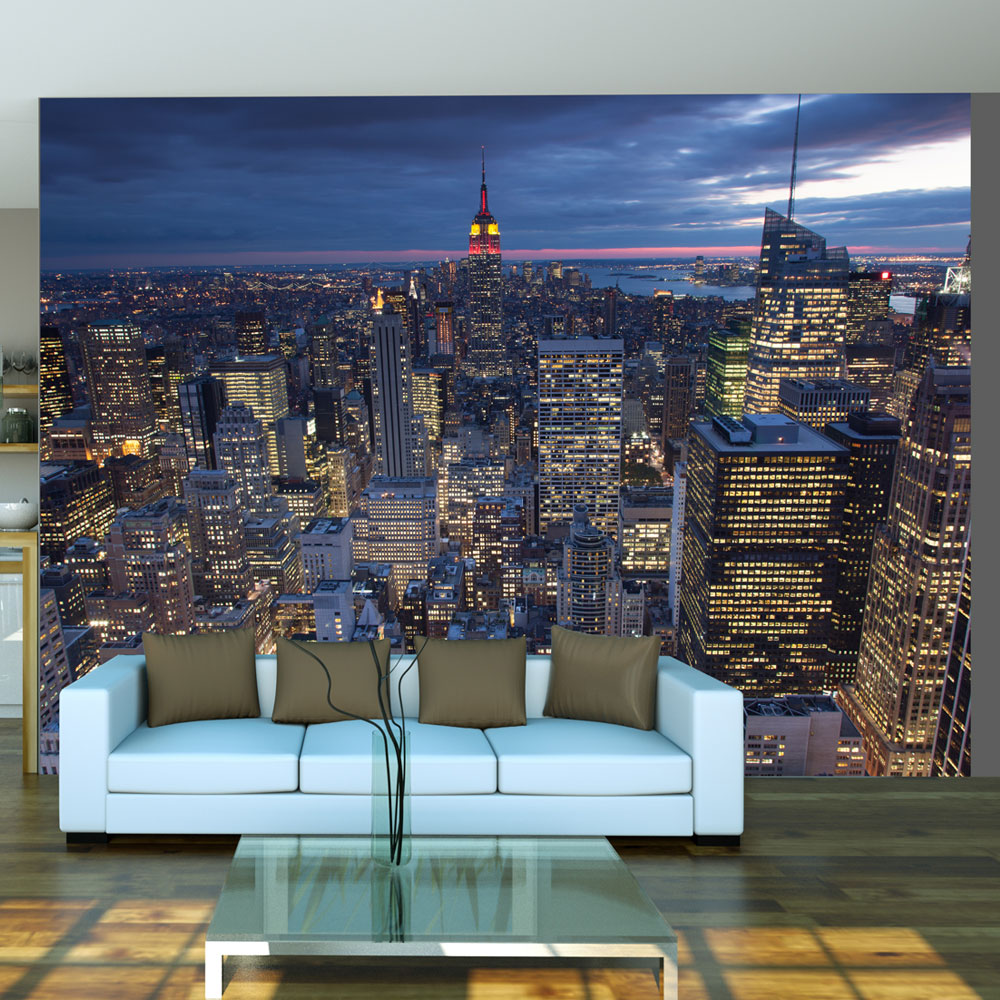 Fototapet Arkiio New York Natt Storlek: 300x231 cm
