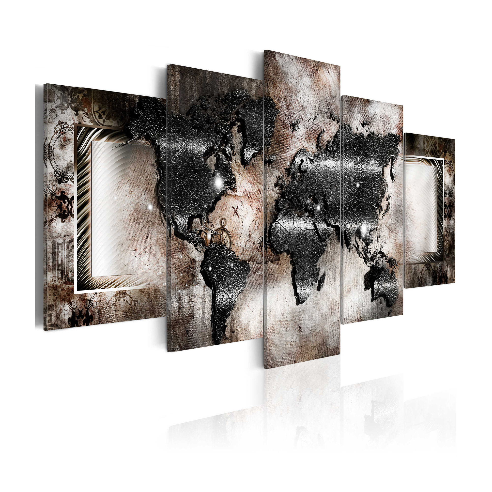 Tavla Arkiio Graphite Map 100x50 cm