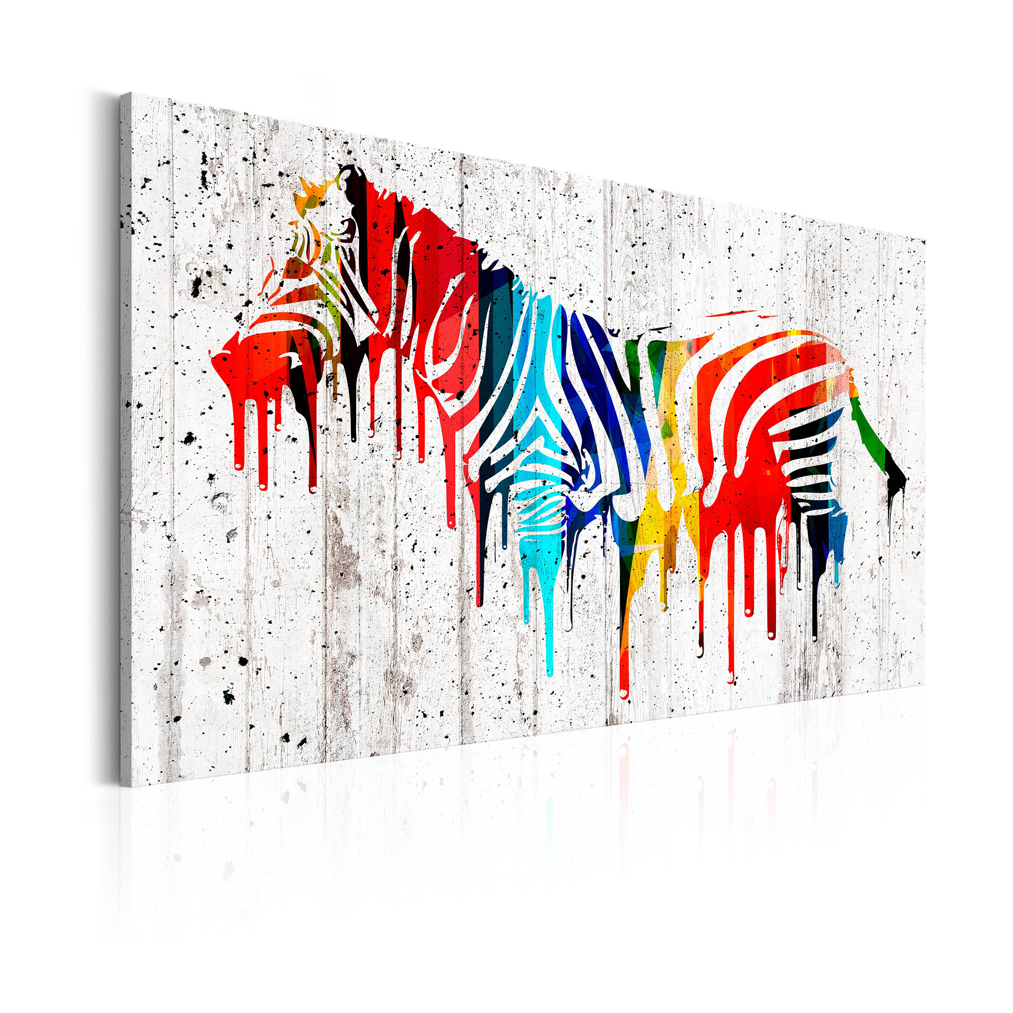 Tavla Arkiio Colourful Zebra 90x60 cm