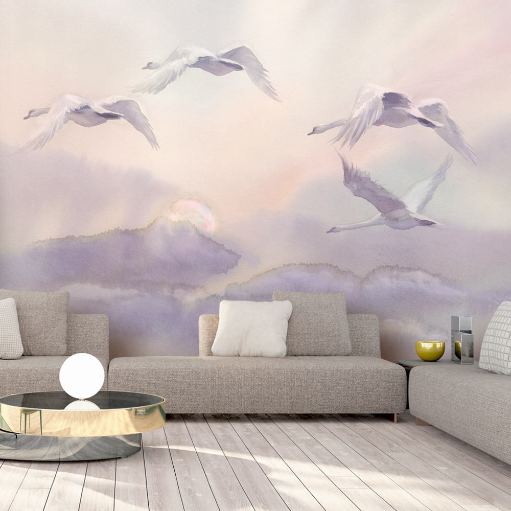 Fototapet Arkiio Flying Swans Storlek: 150x105 cm