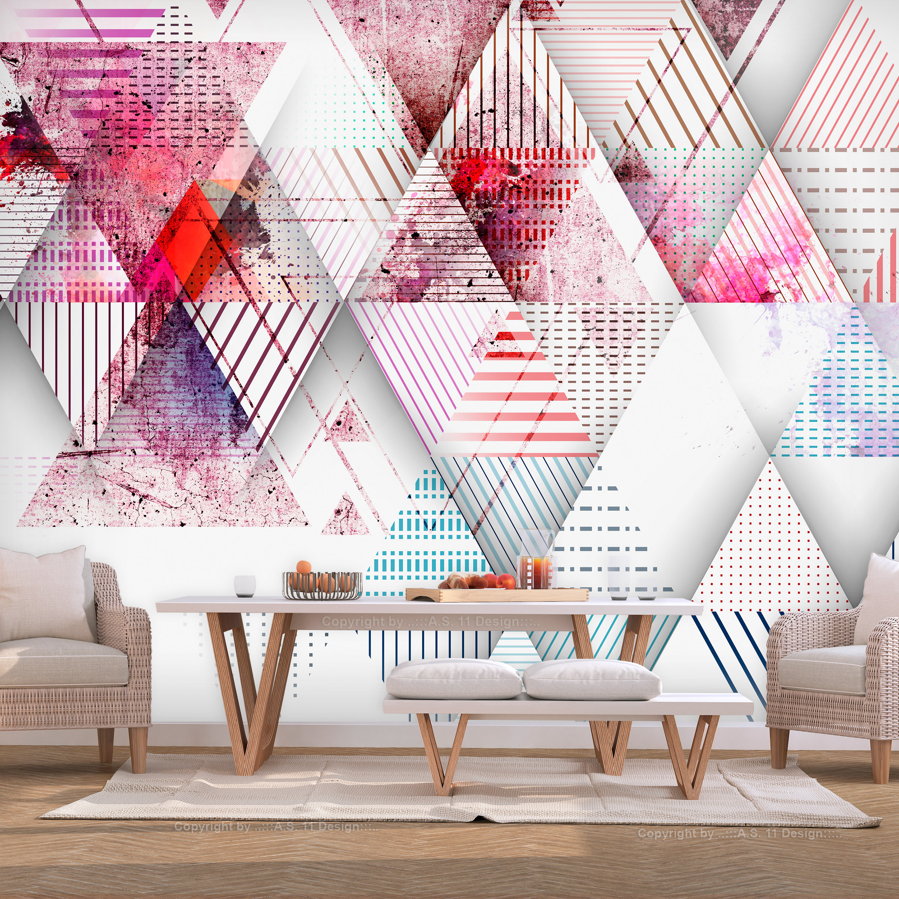 Fototapet Arkiio Triangular World Storlek: 150x105 cm