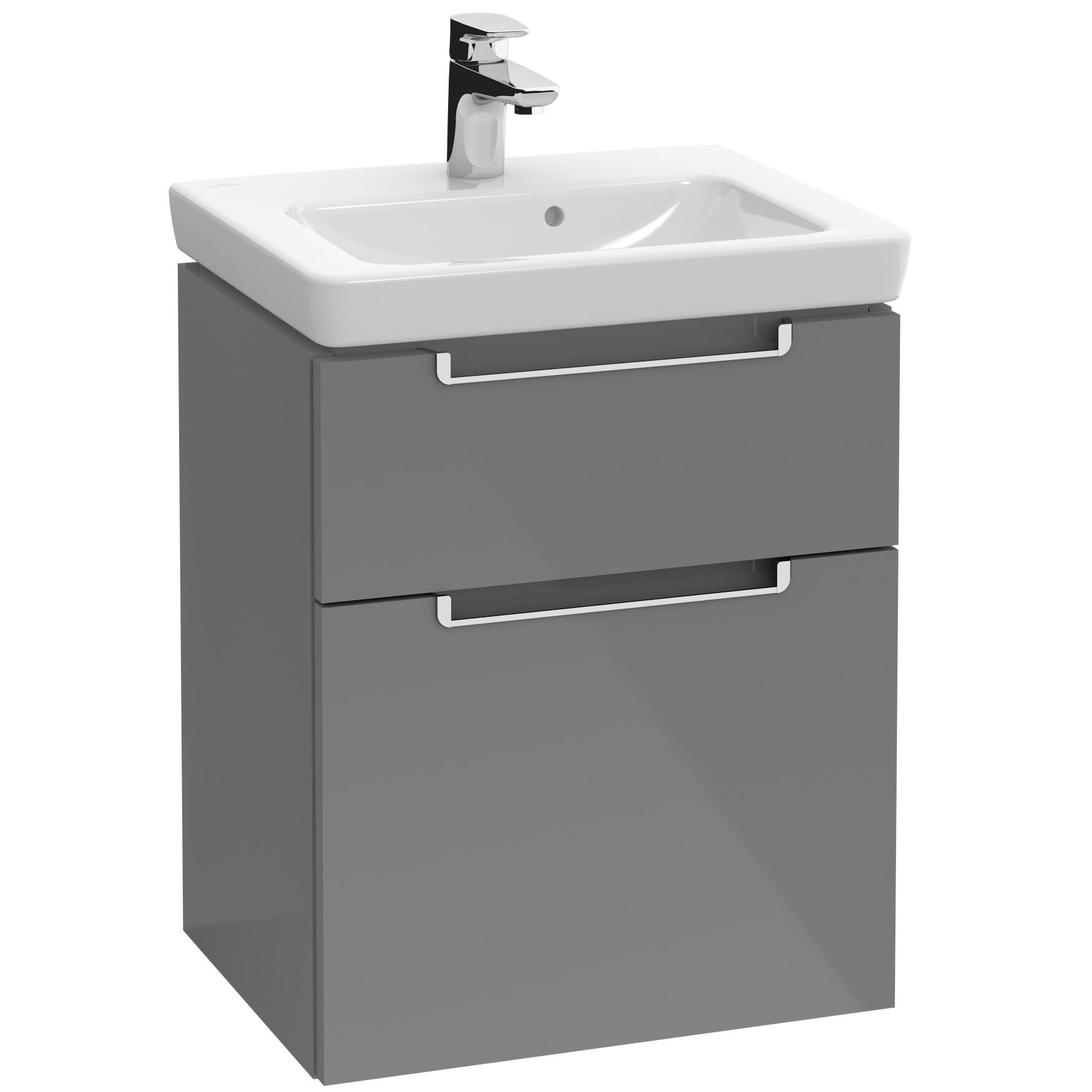 Tvättställsskåp Villeroy & Boch Subway 2.0 med 2 Lådor