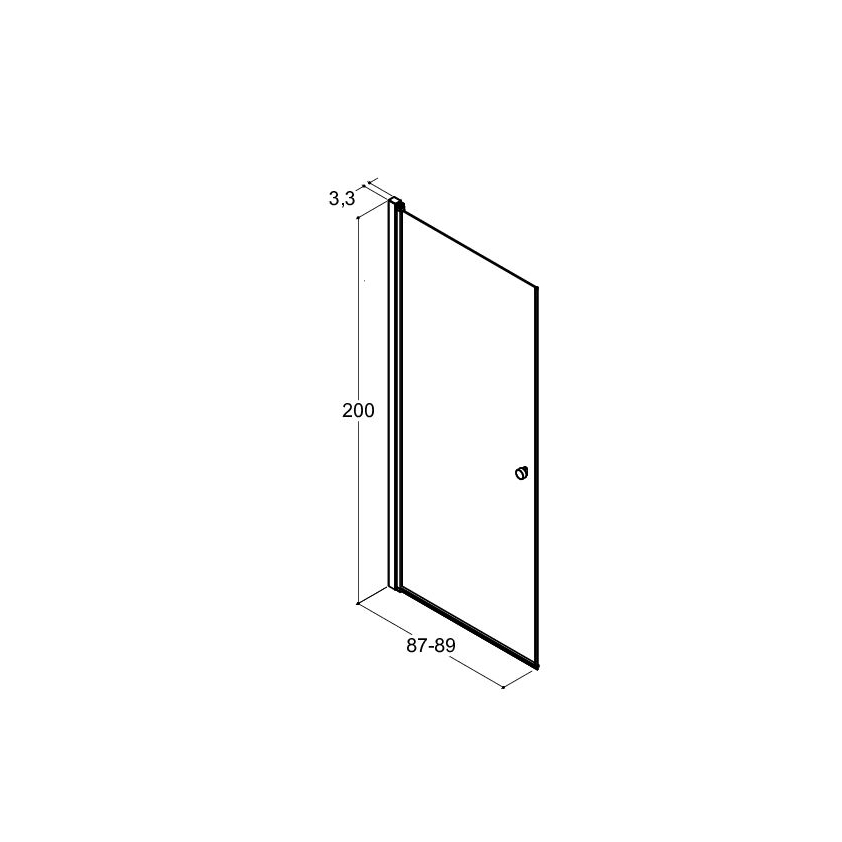 Duschdörr Dansani Match Slag