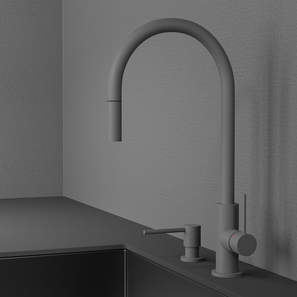 Diskmedelspump Scandtap Steel Clean Dispenser