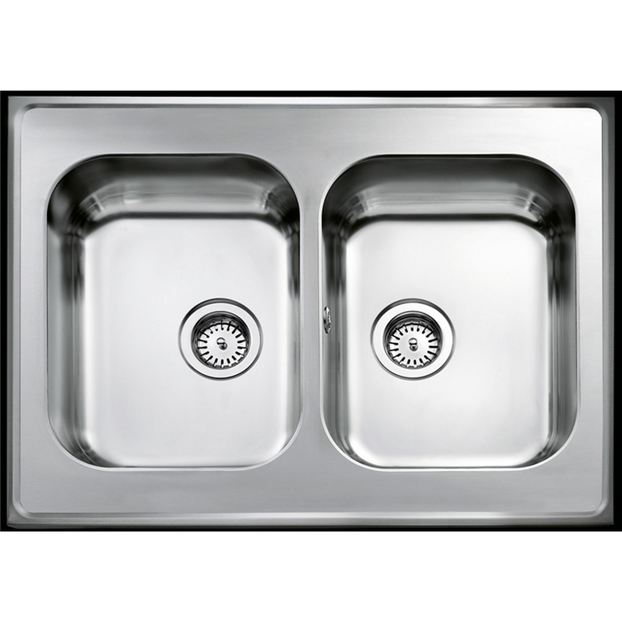 Heltäckande Diskbänk Intra Atlantic H 600 med Korgventil Höger, 800 mm