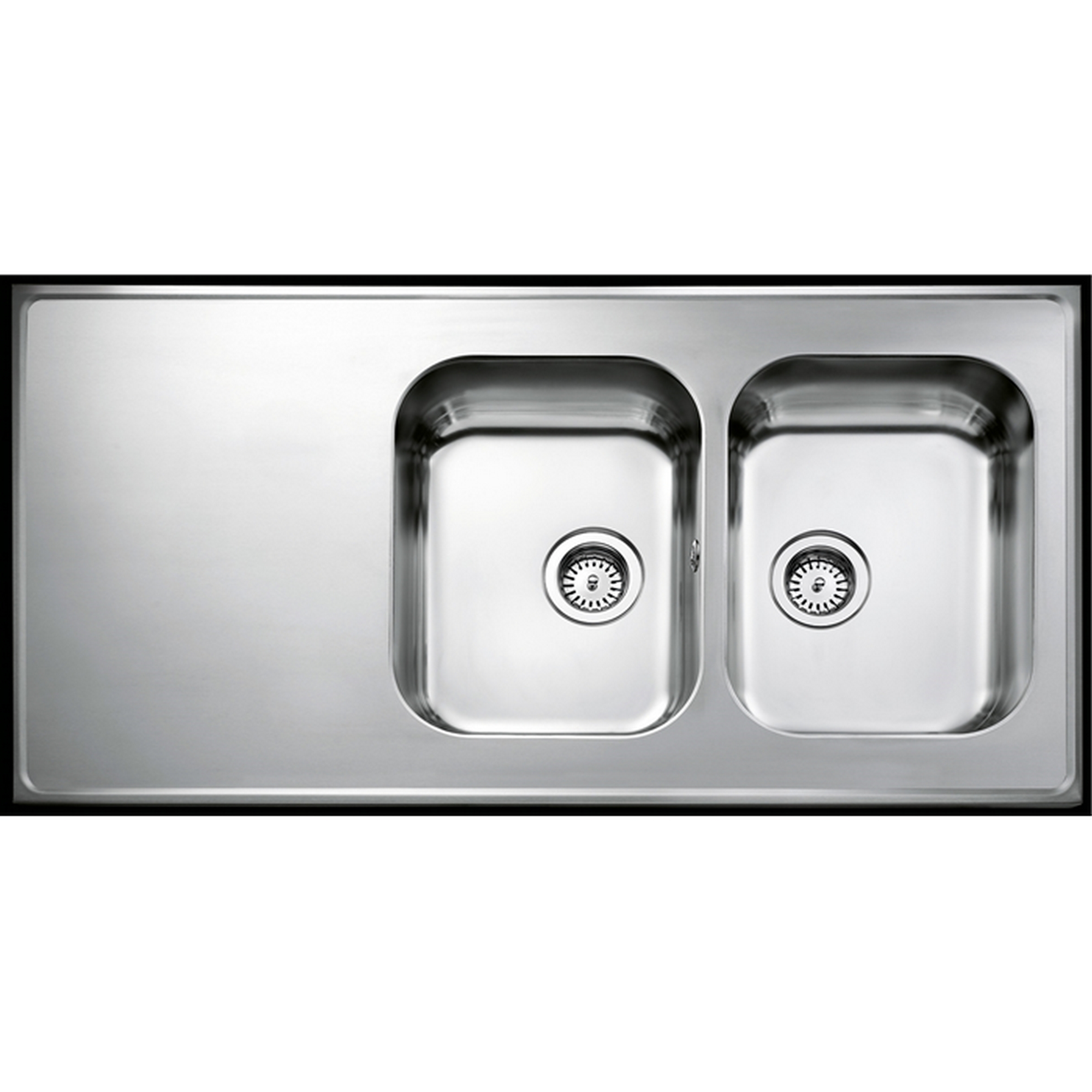 Heltäckande Diskbänk Intra Atlantic H 600 med Korgventil Höger, 1300 mm