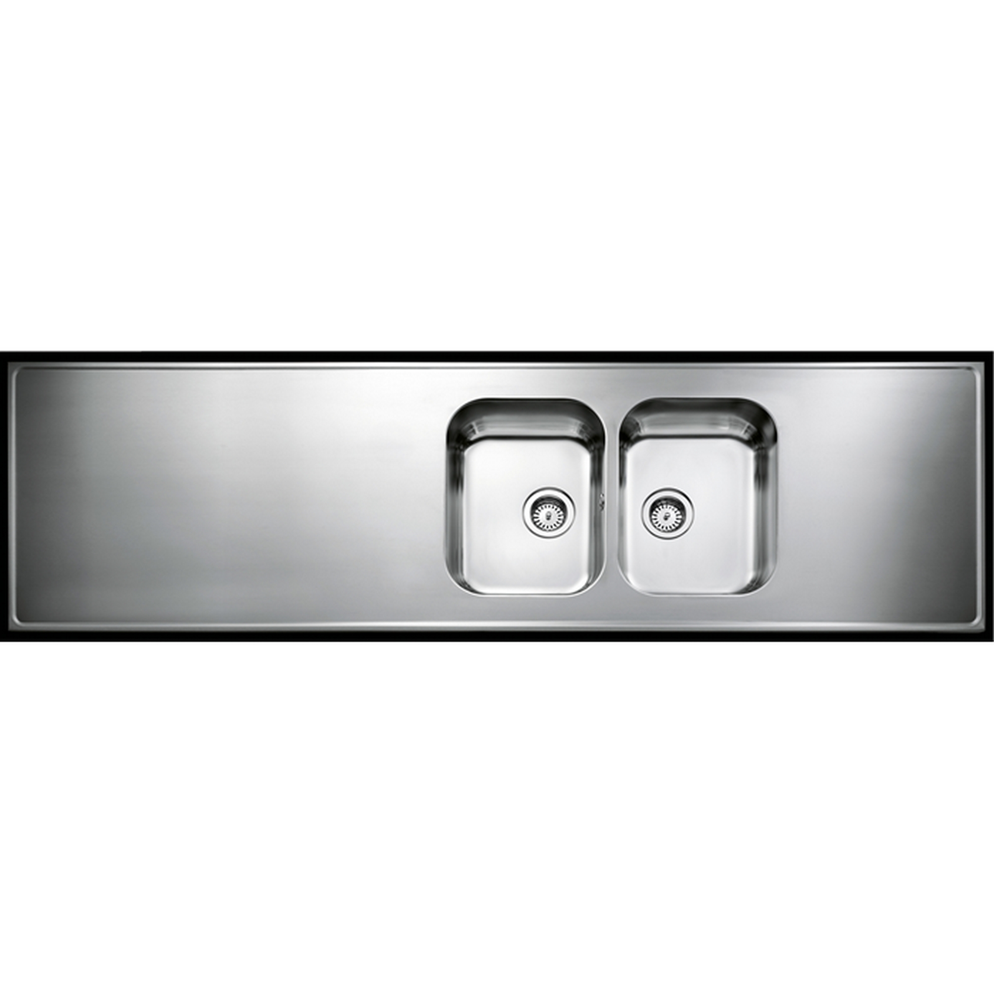 Heltäckande Diskbänk Intra Atlantic H 600 Halvcentrerad med Korgventil Höger, 2000 mm