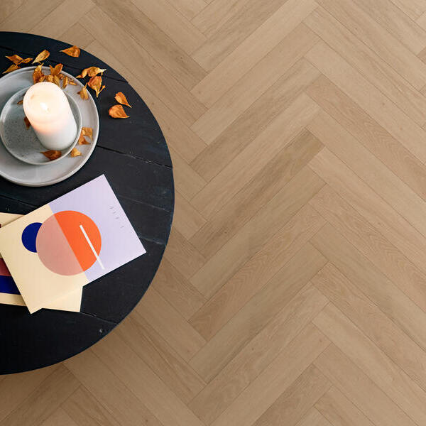 Tregulv BerryAlloc Parqwood Herringbone Ambre Calm A+B