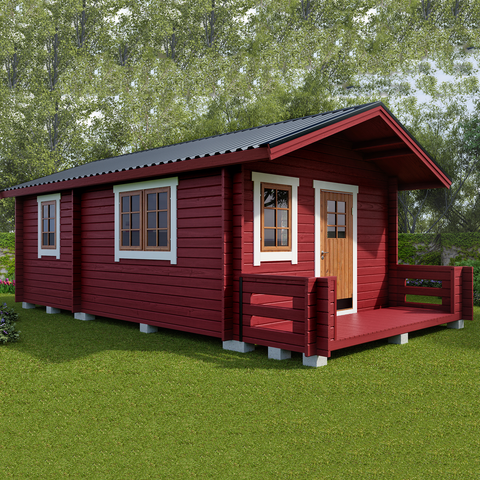 Attefallshus Sorselestugan 24 m2 Rum 12+12 m2
