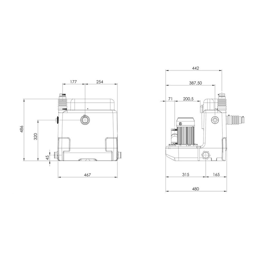Avløpspumpe Saniflo Sanicom 2