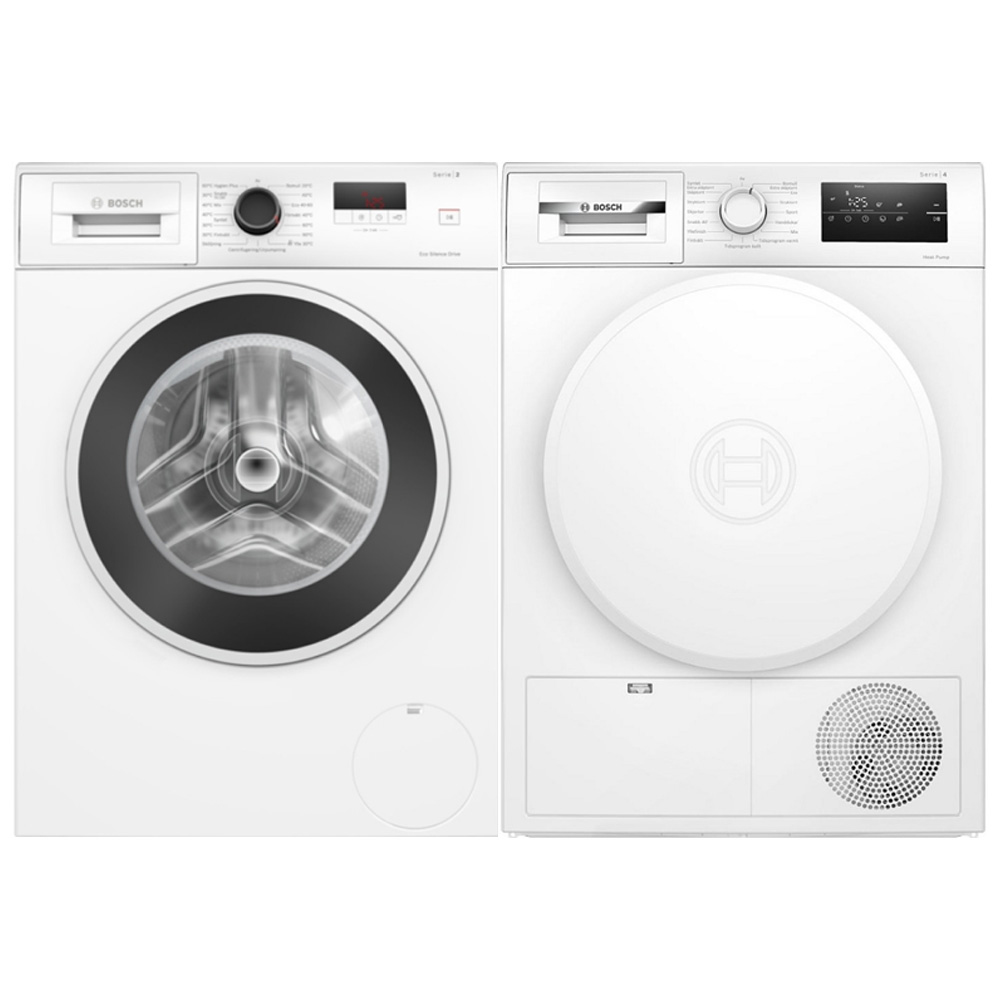 Vaskemaskin/Tørketrommel BOSCH Serie 2 - WGE0240ASN Pakke
