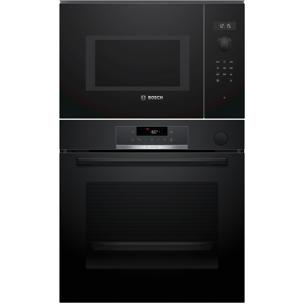 Ovn- og Mikrobølgepakke Bosch HRG532BB3 + BFL554MB0 for Høyskap