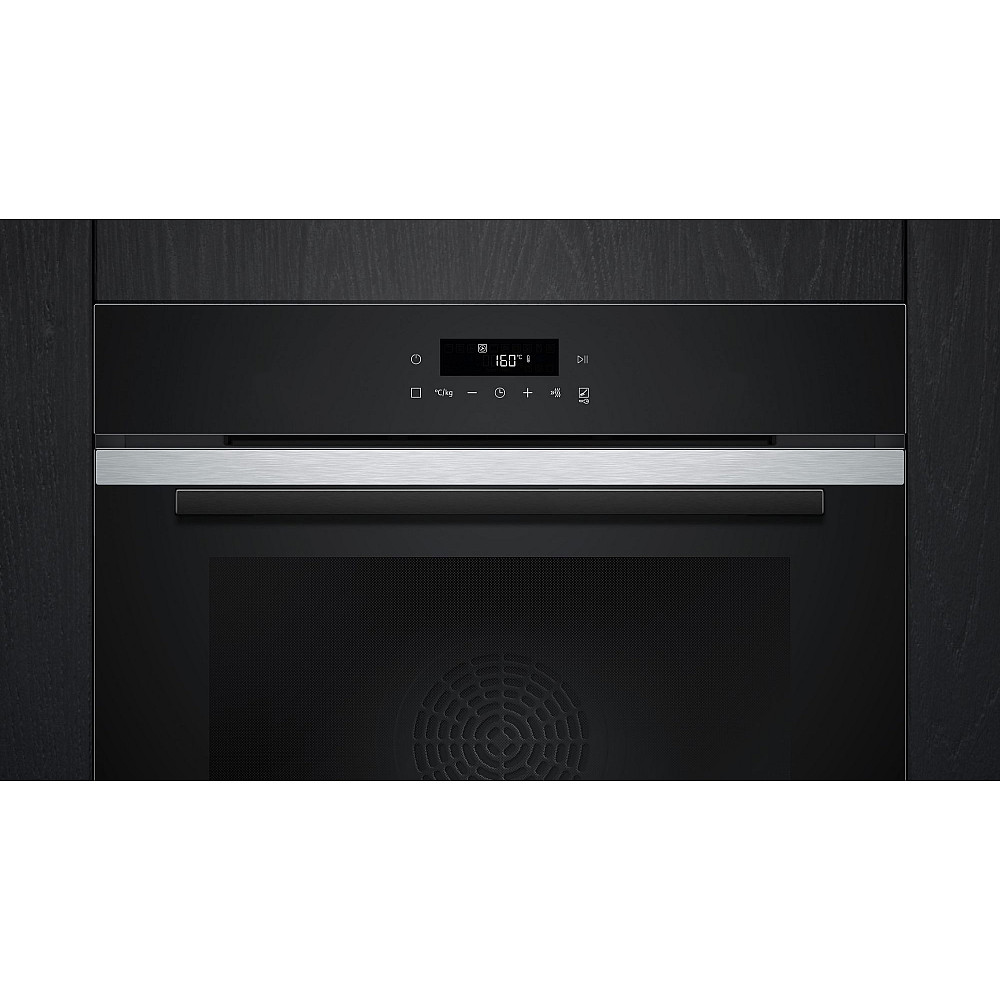 Ovn- og Mikrobølgepakke Siemens HB271ABS3 + BF555LMB1 For Høyskap