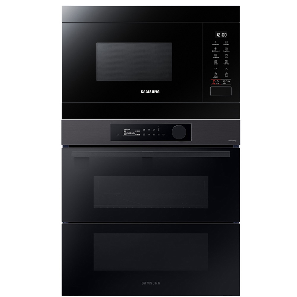 Ovn- og Mikrobølgepakke Samsung NV7B57508AB + MG22T8284ABE4 med Pyrolytisk Rengjøring Sort