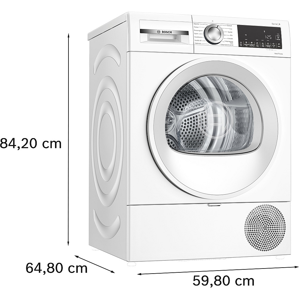Vaskemaskin og Tørketrommel BOSCH WGG244ZMSN + WQG2420ASN Serie 6 Energibesparende