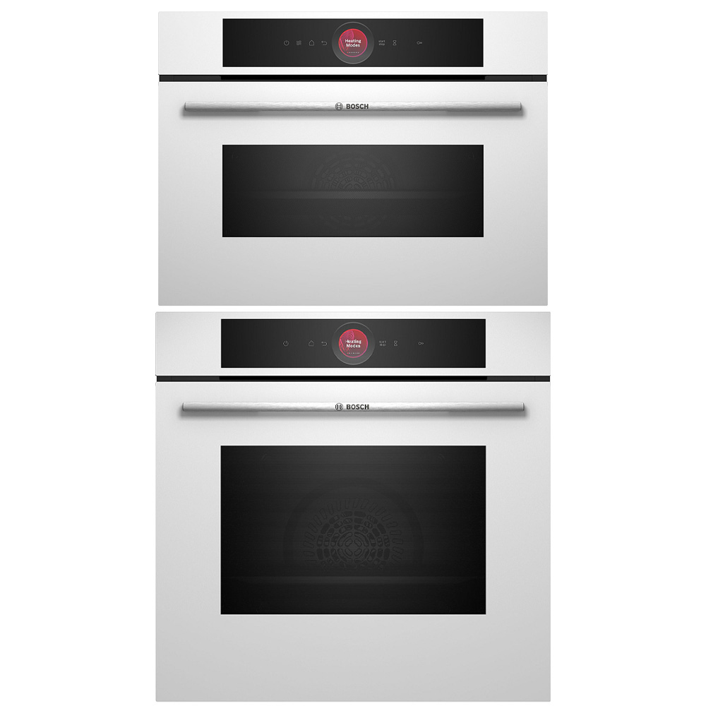 Ovn- og Mikrobølgepakke Bosch HBG7721W1S + CMG7241W1 Serie 8 AirFry & WIFI Hvit