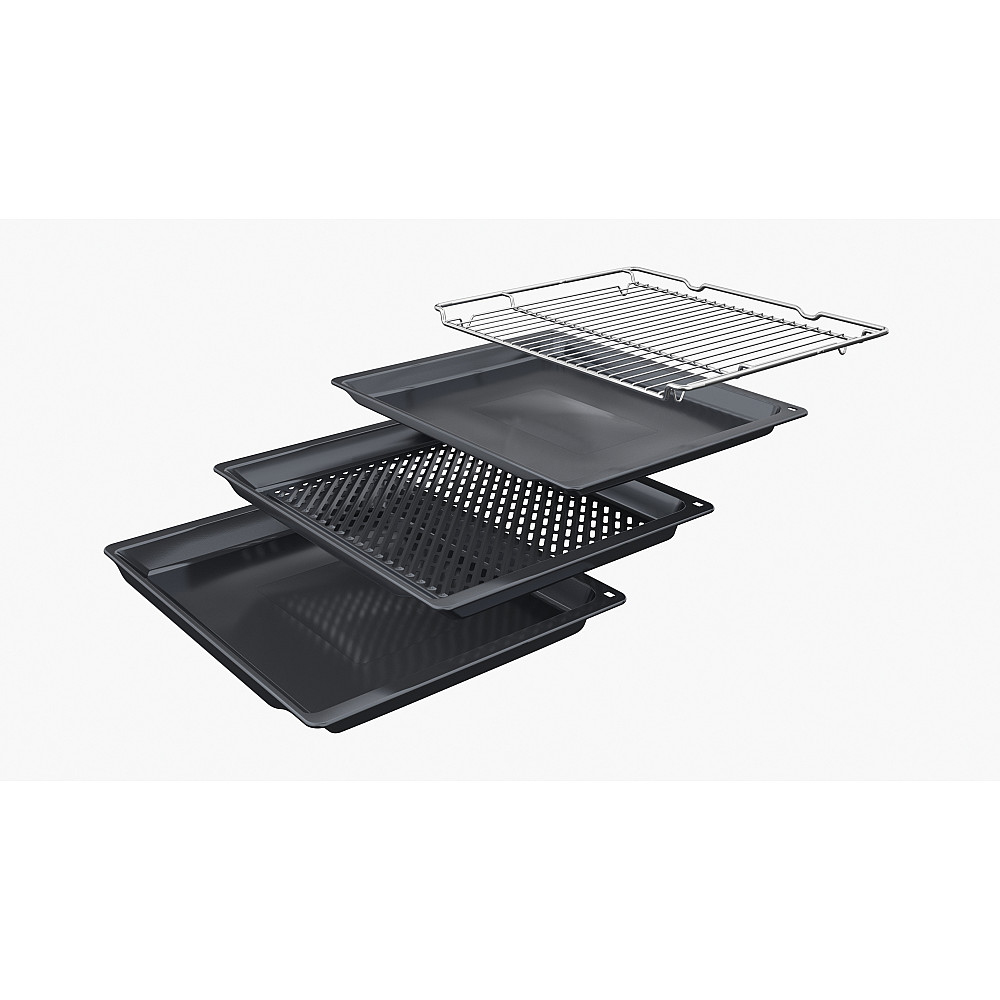 Ovn- og Mikrobølgepakke Siemens iQ300 HR532GBS3 + iQ500 BF525LMB1 Sort