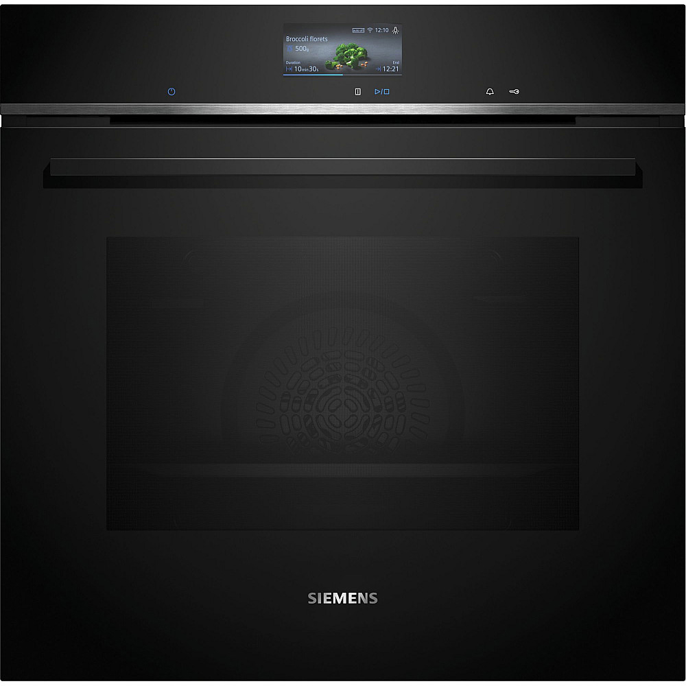 Ovn- og Mikrobølgepakkebølgeovn Siemens iQ700 HB776G3B2S + CM724G1B1 Kompakt Ovn Sort