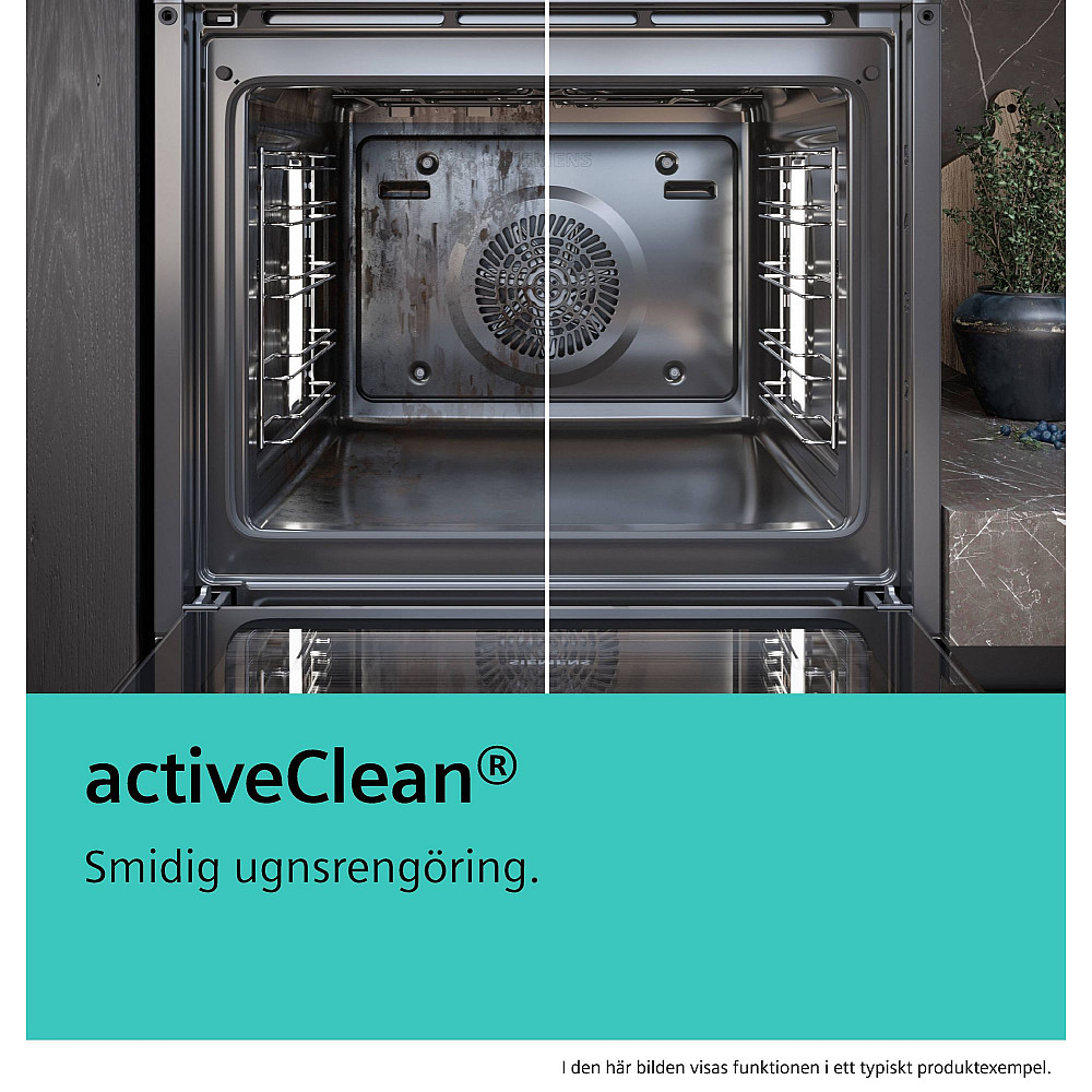 Ovn- og Mikrobølgepakkebølgeovn Siemens iQ700 HB776G3B2S + CM724G1B1 Kompakt Ovn Sort