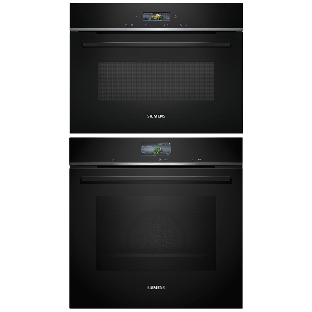 Ovn- og Mikrobølgepakke Siemens iQ700 HB776G3B2S + CE732GXB1 Med WiFi