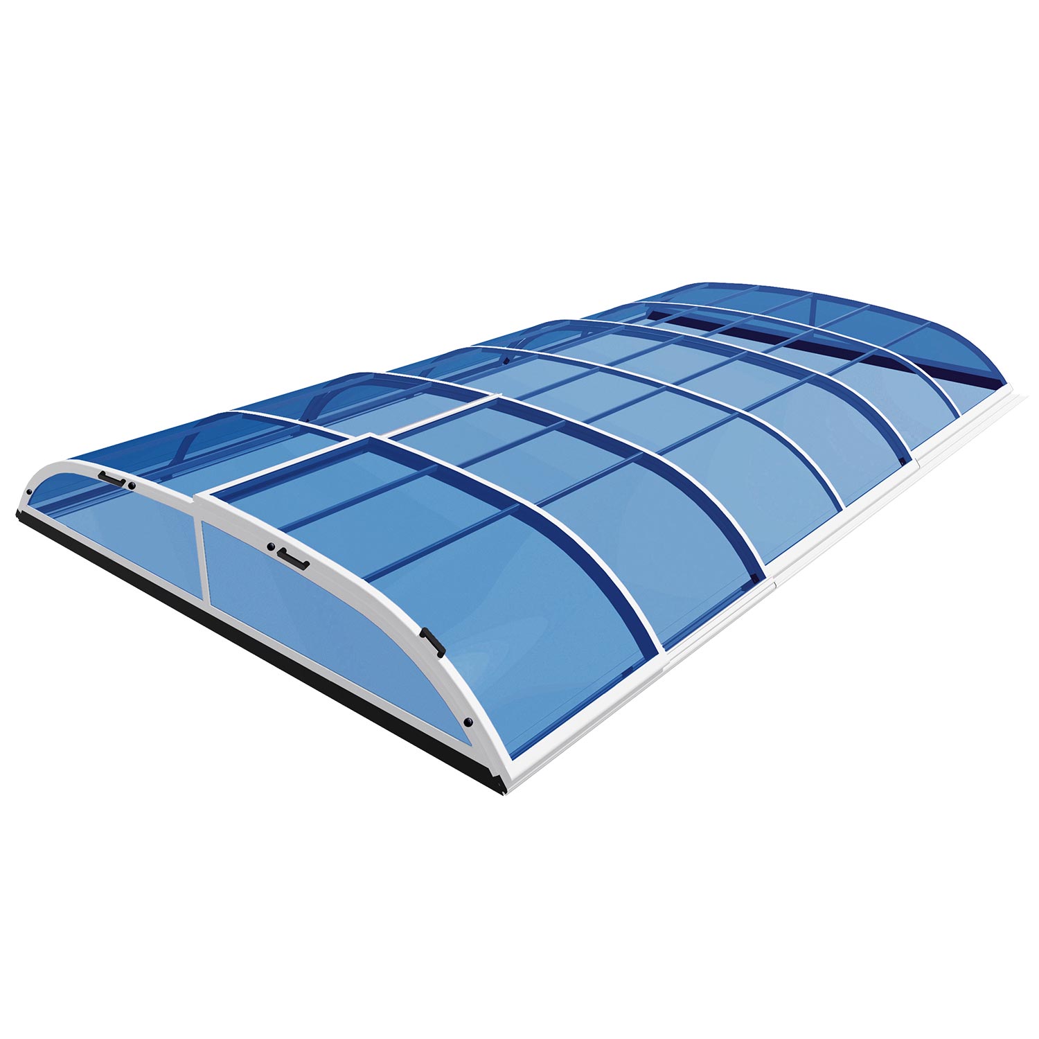 Gullberg & Jansson Nova Comfort 3x6 utan sarg Pooltak Antracit, Klarplast