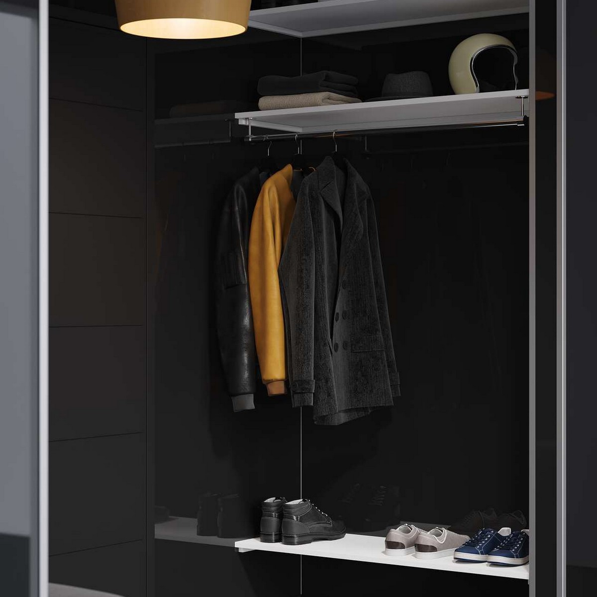 Baderomspanel Fibo 2124 F00 Black Gloss