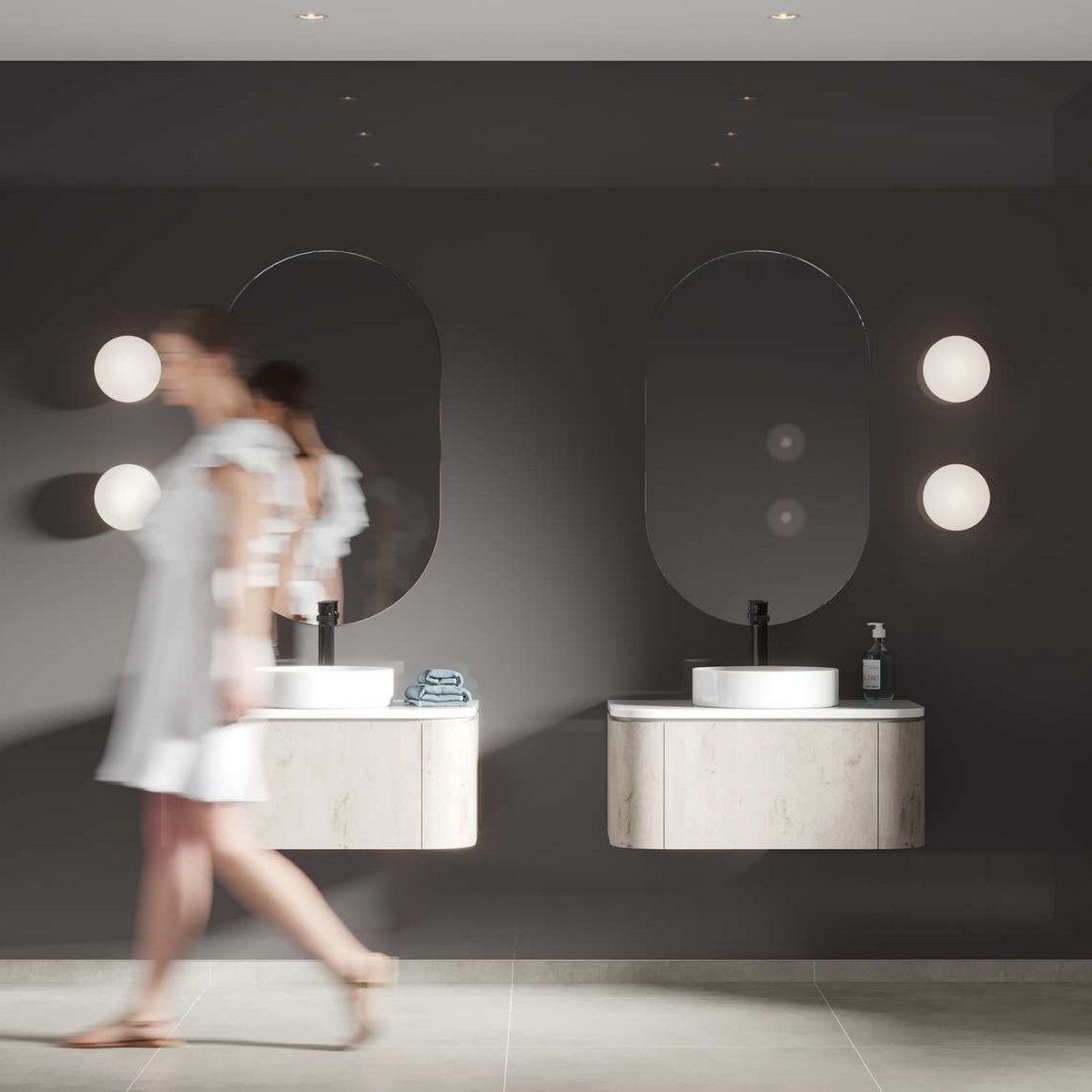 Baderomspanel Fibo 4054 F00 Antracite