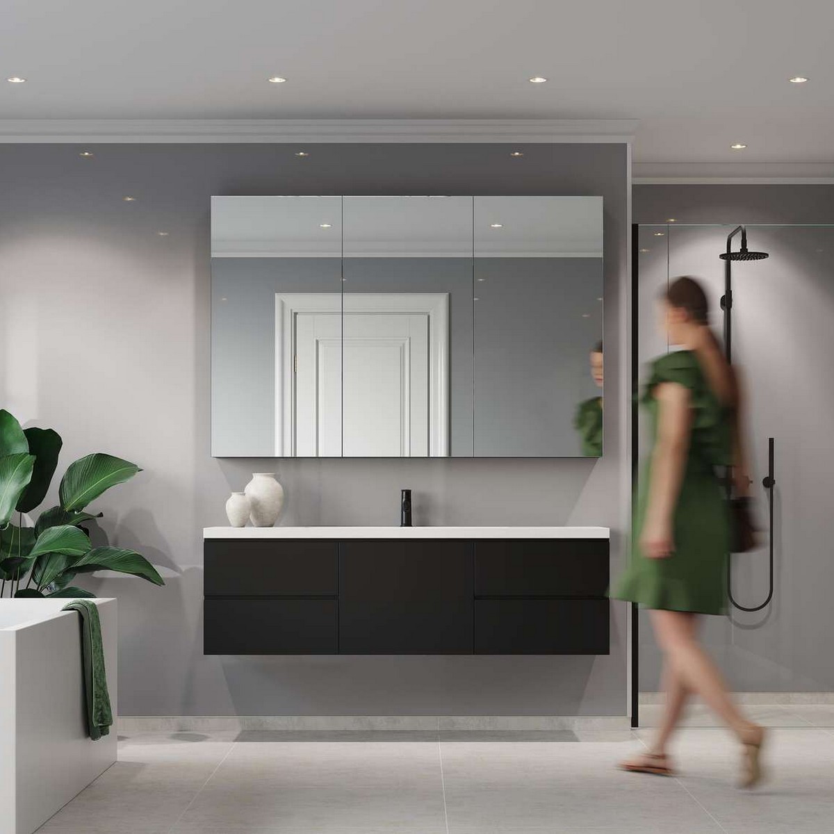 Baderomspanel Fibo 4115 F00 Medium Grey