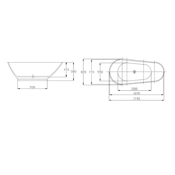 Badekar Bathlife Monte 958