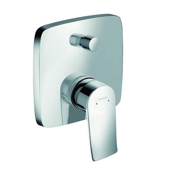 badkarsblandare hansgrohe metris 2 funktioner för inbyggnad