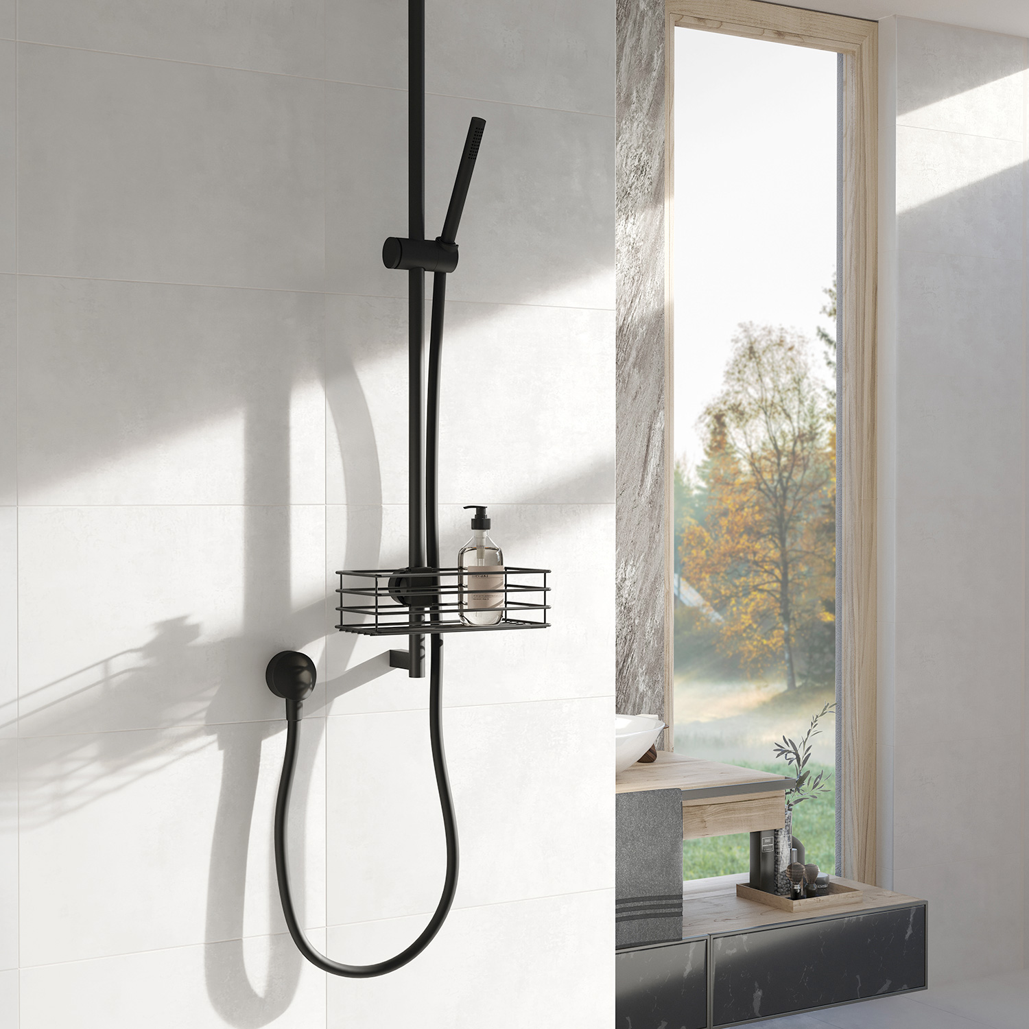 Kurv  Beslagsboden for Dusjstang