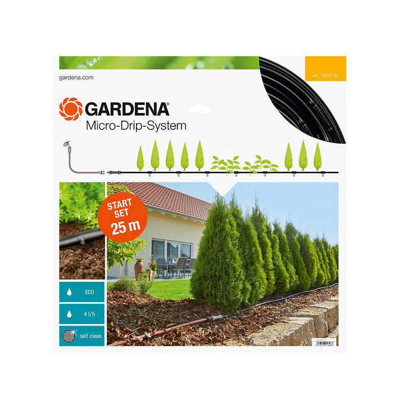 Vanningssett Gardena Micro-Drip-System M for Planterekker uten Timer