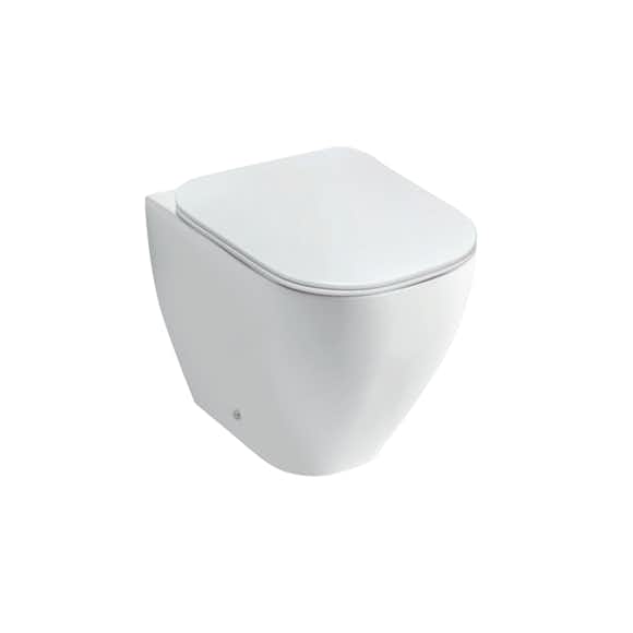 Golvstående Toalett Miller Badrum Rimless BTW Elegans Porslin