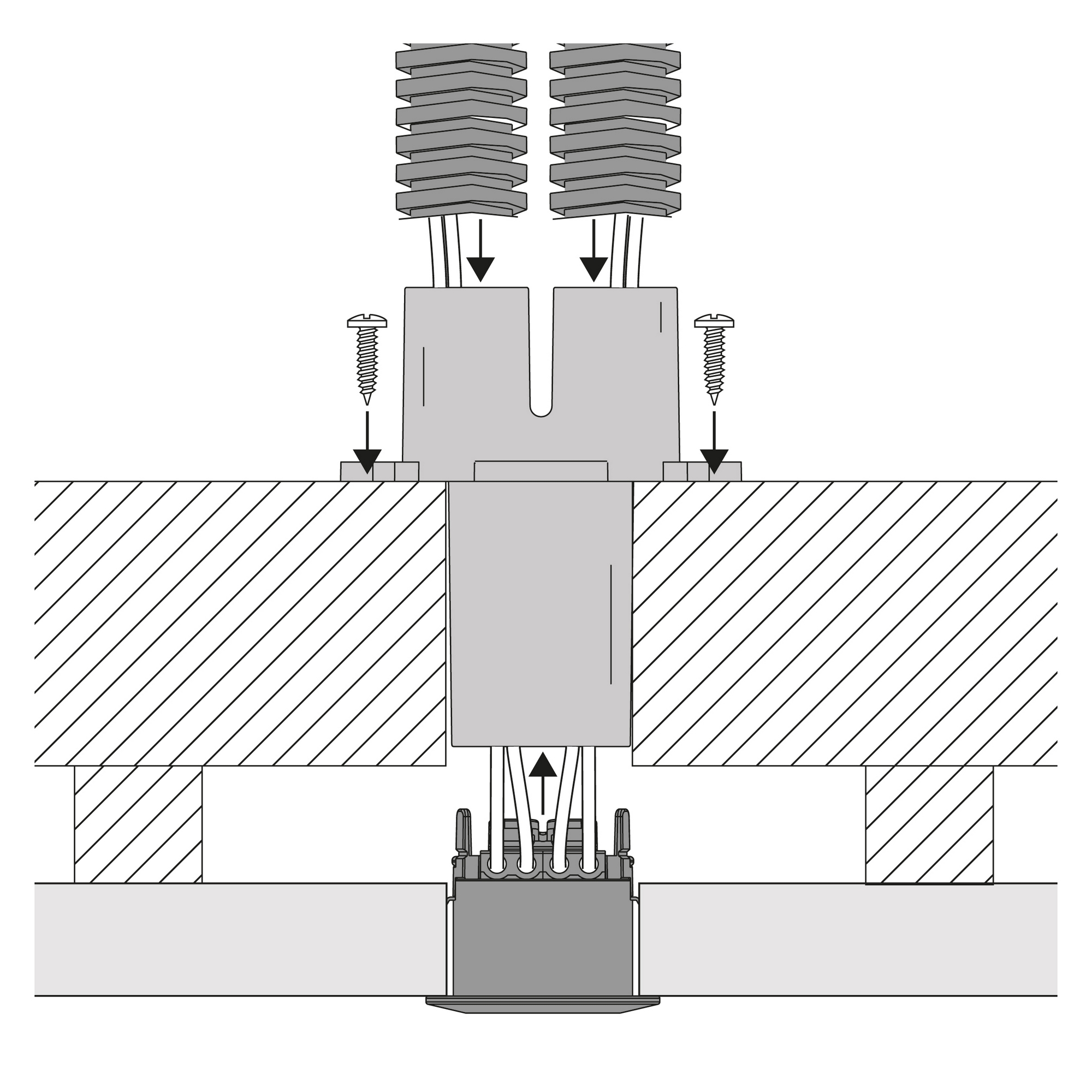 Muffe Hide-a-lite 2-veis 16 mm