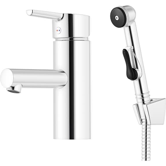 tvättställsblandare mora mmix ii med sidodusch